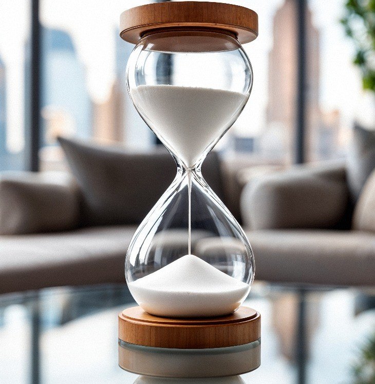 Imagem de uma ampulheta